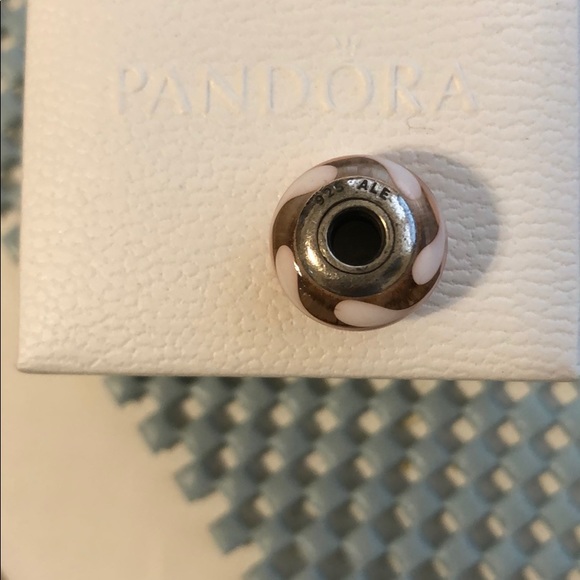 Pandora Orange Murano Glass Charm - Picture 2 of 3